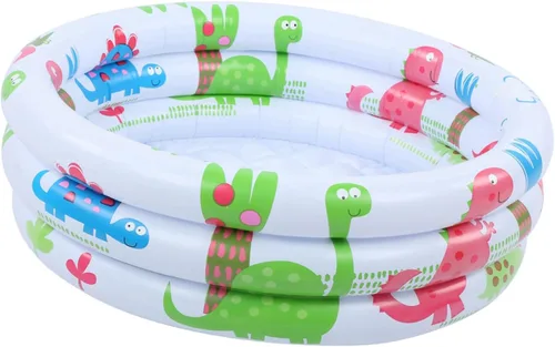 Vista 5 de Sazao Piscina anular para niños, piscina inflable para bebés, redonda, PVC, 23.6 in, ocupación de 2-3, bebé, niño pequeño, niño pequeño