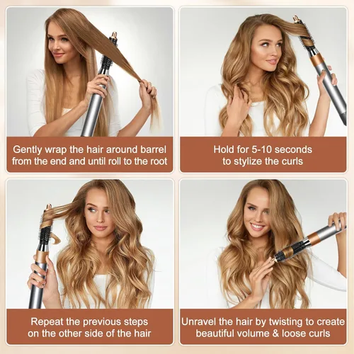 Vista 5 de Cepillo de volumen redondo pequeño para Dyson para Airwrap rizador accesorios Styler Curling herramienta de pelo