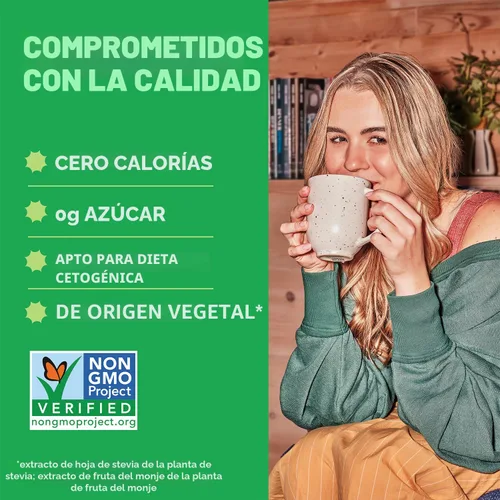 Vista 5 de Whole Earth Stevia & Monk Fruit Edulcorante líquido, original, 1.62 onzas líquidas (paquete de 1)