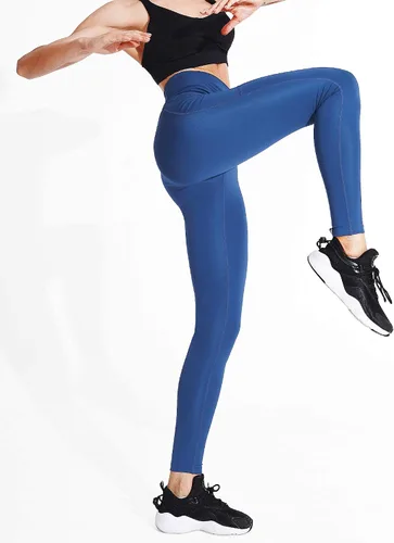 Vista 38 de Neleus calzas de yoga para mujer con bolsillo y cintura alta, para correr, con control de barriga