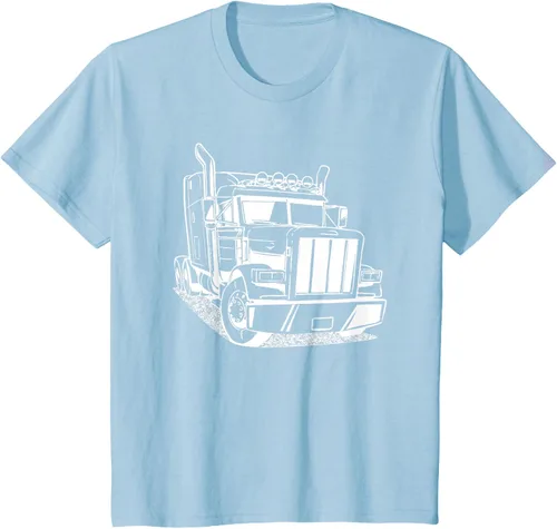 Vista 9 de Diesel Big Rig 18 Wheeler - Camiseta de camionero para camionero, Negro, S