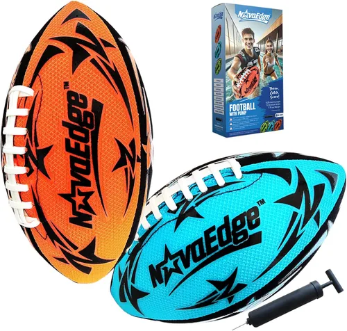 Vista 11 de Hydro Water Football - 9.25-Inch Mesh Outer with Rubber Bladder for All Ages - Pool, Lake, Beach Play Textured Grip with Real Laces Includes