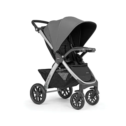Vista 12 de Chicco Bravo - Sistema de viaje 3 en 1, cochecito plegable rápido con asiento de coche Brooklyn/Navy, baby stroller, KeyFit 30 car seat, newborn