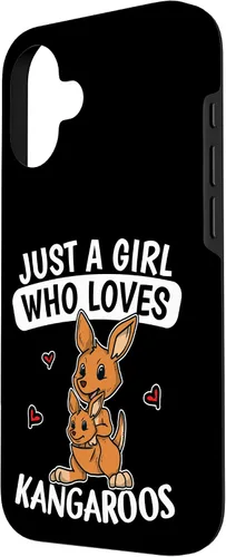 Vista 2 de iPhone 16 Just A Girl Who Loves Kangaroos - Lindo estuche para disfraz de Joey Kangaroo