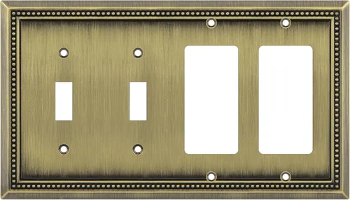 Vista 76 de Henne Bery Sunken Pearls Placa de Pared Decorativa de Servicio Pesado Placa de Interruptor Cubierta de Tomacorriente