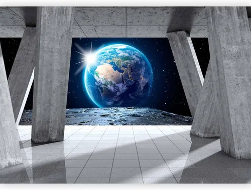 Vista 17 de artgeist Mural de pared Green Pangea de 79 x 55 pulgadas - Papel tapiz no tejido XXL de forro polar para decoración de pared, impresión fotográfica