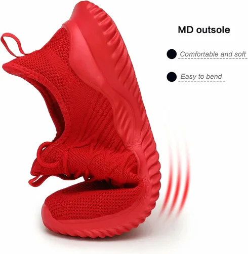 Vista 5 de Zapatos deportivos para correr para hombre, ligeros, transpirables, de malla