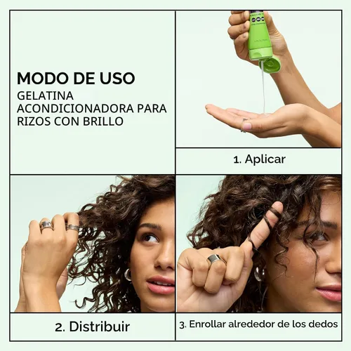Vista 5 de Crema y gel Style de Garnier Fructis Curl, ideal para modelar los rizos, extra fuerte (5 onzas), individual