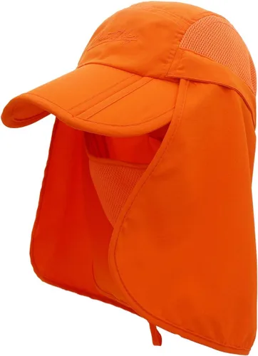 Vista 8 de Surblue Sombrero de pesca con solapa para el cuello, protección UV, protección UV, UPF50+