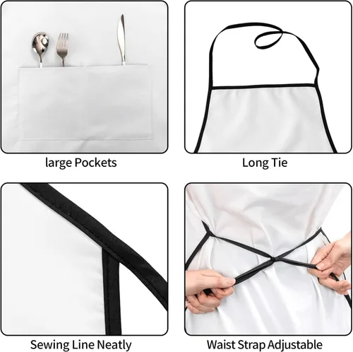Vista 7 de Delantal de peluquería rosa para hombres y mujeres con 2 bolsillos, delantales ajustables impermeables para peluquería