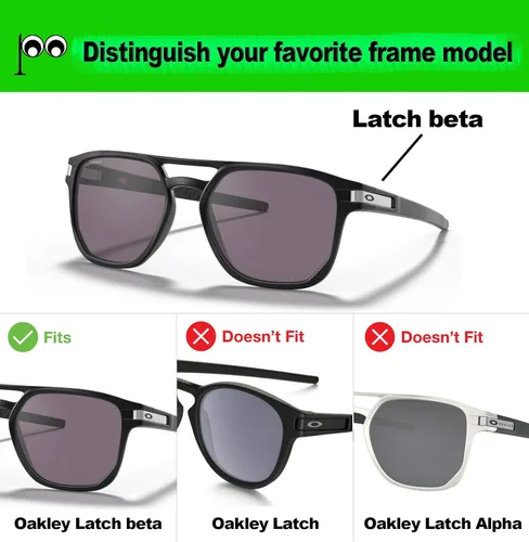 Vista 4 de Prizo ORL Polarized Lenses Replacement for Oakley Latch Beta Sunglasses OO9436 - MultiColors