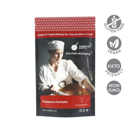 Vista 2 de Sorbato de potasio puro Sin OMG Vegano sin gluten - 400g/14oz
