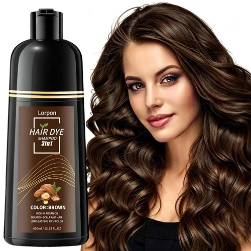 Vista 12 de Champú de tinte de cabello negro 3 en 1 color de cabello