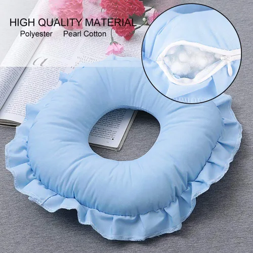 Vista 4 de Dioche Poliéster Face Relax Almohada SPA SPA Masaje Almohada ahuecada Almohada de descanso para siesta Cojín de masaje Almohada de masaje Belleza