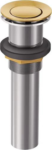 Vista 7 de Moen 140780BG - Conjunto de drenaje emergente para lavabo de baño de oro cepillado