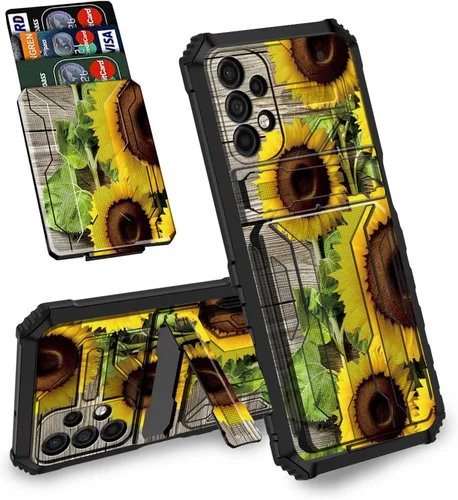 Vista 31 de Funda tipo cartera con versículo bíblico Salmo 46-5 para Samsung Galaxy A16 5G con ranura para tarjeta desmontable para ocultar tarjetas de crédito