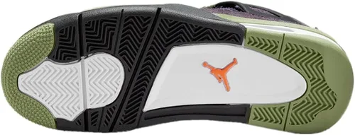 Vista 6 de Women's Jordan 4 Retro Canyon PurpleSafety Orange (AQ9129 500)