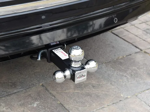 Vista 3 de TOPTOW 64173HP - Soporte de enganche de remolque con pasador de enganche de 5/8 pulgadas, bolas cromadas, se adapta a receptores de enganche de 2