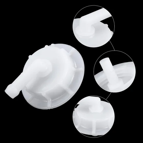 Vista 3 de ACROPIX Tapa de depósito de desbordamiento para depósito de refrigerante para Acura RDX - 1 paquete de 1 color blanco