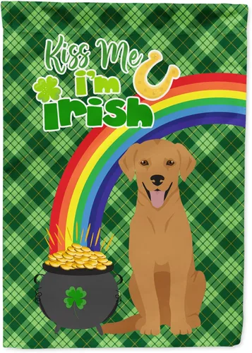 Vista 100 de Caroline's Treasures WDK4731GF - Bandera decorativa para jardín del día de San Patricio, color negro y tostado, Airedale Terrier, para jardín