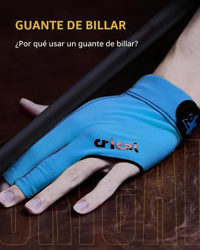 Vista 7 de CRICAL Billiard Glove, 3 Finger Pool Glove with Lycra