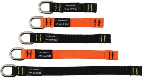 Vista 12 de Ergodyne Squids 3700 - Accesorios de cola para herramientas de red, paquete de 6, 2 libras, longitud media 4.5, naranja