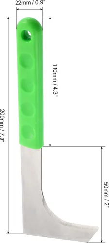Vista 2 de PATIKIL Crack Weeder, paquete de 3 cuchillos de deshierbe de acero inoxidable en forma de L, herramienta de deshierbe para hendidura, cortador