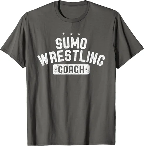 Vista 96 de Camiseta vintage de lucha libre Sumo Entrenador de lucha libre, Negro, S