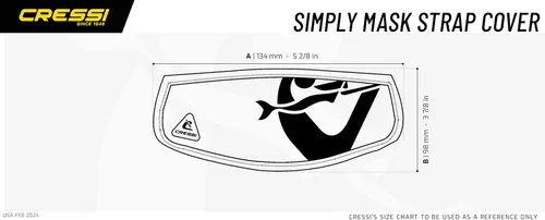 Vista 6 de Cressi Neoprene Mask Strap Cover - Prevents Discomfort and Protects Mask Strap - Simply Neo Mask Strap Cover
