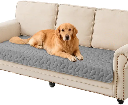 Vista 73 de Ameritex Funda impermeable para cama de mascotas, manta antideslizante para cama de perro, para sofá y muebles, impermeable, nuevo diseño