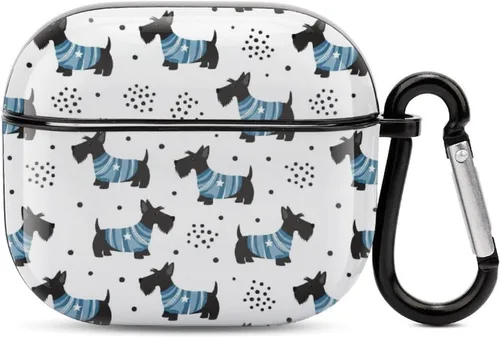 Vista 21 de Linda funda de mariquitas compatible con AirPods 3 con llavero Patrón 304.