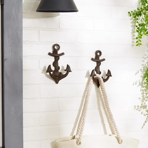 Vista 5 de Accent Plus Ancla con gancho de pared de cuerda (juego de 2)