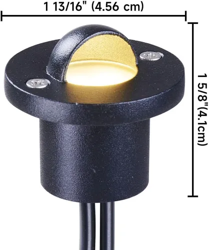 Vista 7 de Yescom, lámpara de escalera de 10 piezas a prueba de agua, lámpara de 7.2 vatios, 12 voltios con adaptador. Voltage Landscape Lighting with