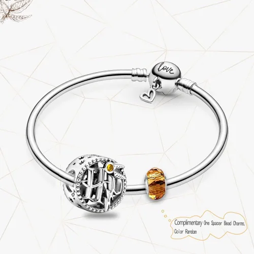 Vista 3 de HappyStar Charms Beads fits for Pandora Charms Bracelets for Woman,925 Sterling Silver Star Wars Harry Charms Dangle Pendant,Girl Jewelry Gifts