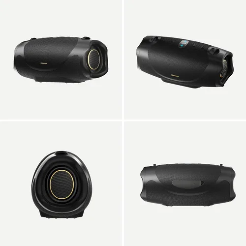 Vista 14 de Hisense FlexBoom - Altavoz Bluetooth portátil, IP67 impermeable, a prueba de polvo y golpes, hasta 80 W de gran sonido, Bluetooth 6.0, Auracast, TWS