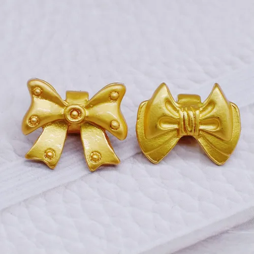 Vista 4 de Enlaces de dijes de lazo, 16 piezas de aleación de oro, conectores de joyería con bucles para aretes, collares, pulseras