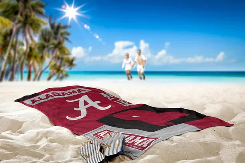 Vista 2 de NORTHWEST NCAA State Line - Toalla de playa 30x60, Alabama Crimson Tide