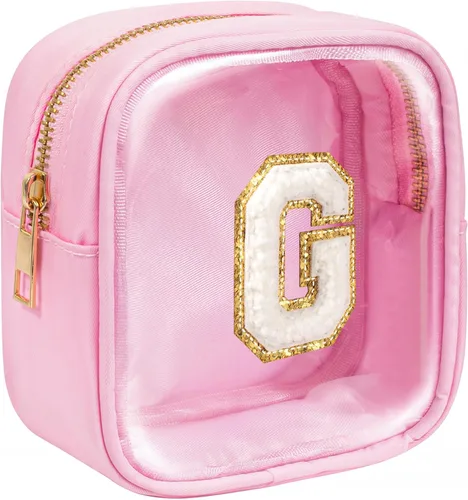 Vista 53 de KOTORA Bolsa de Maquillaje Inicial, Bolsa de Viaje de Artículos de Aseo, Bolsa de Maquillaje Transparente, Bolsas de Cosméticos Organizadoras