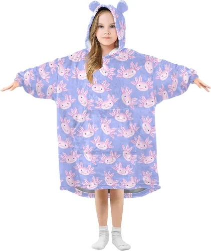 Vista 8 de Mantas para niños, súper suaves, cálidas, acogedoras, de gran tamaño, con bolsillo, regalos de 3 a 14 años para niños y niñas y adolescentes