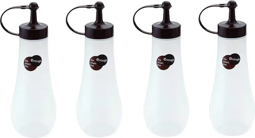 Vista 5 de JapanBargain Botella japonesa para apretar, 12 onzas, dispensador de aceite de precisión y salsa de soja con boquilla de control de goteo, fabricado