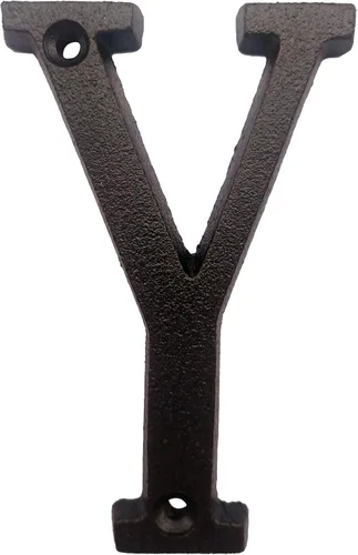 Vista 26 de BetLight Número de casa de hierro fundido de 5.5 pulgadas de alto, números de dirección de casa sólidos, elegante acabado marrón negro, fácil