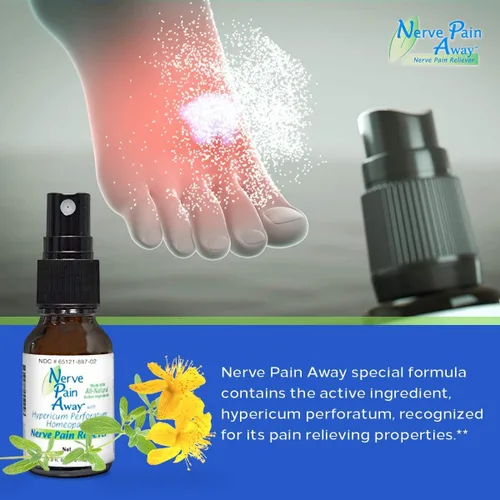 Vista 3 de Spray tópico homeopático para aliviar el dolor nervioso temporal en manos y pies