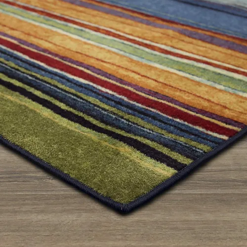 Vista 6 de Tapete impreso estilo arcoíris Mohawk Home colección New Wave, Nylon, Multicolor