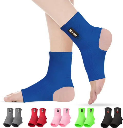 Vista 9 de WYOX Tobillera de compresión para hombres y mujeres, de neopreno transpirable, ligera, para esguince, recuperación de lesiones y apoyo, correr