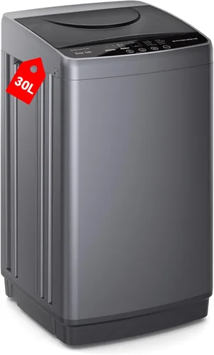 Vista 11 de OLIXIS Lavadora portátil, lavadora compacta completamente automática de 7.7 libras, tambor de acero inoxidable, 10 ciclos de lavado, detección