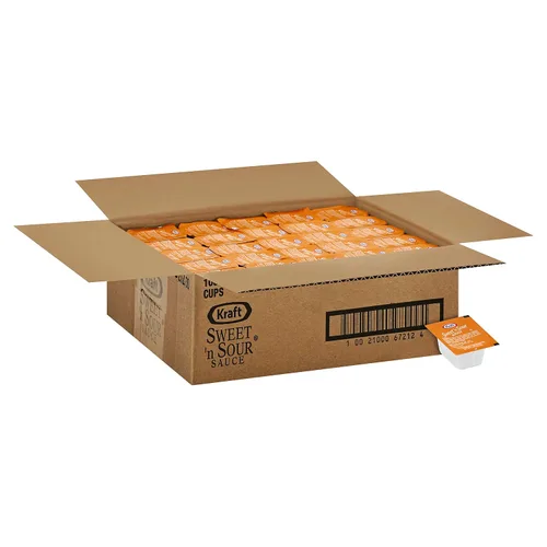 Vista 5 de Kraft Salsa agridulce - Paquete de una sola porción (paquetes de 1 onzas, paquete de 100) Condimento agridulce, ideal con comidas de inspiración