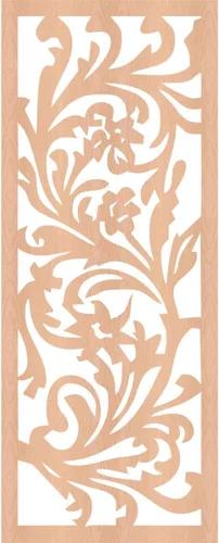 Vista 4 de 9 3/8"W x 24 3/8"H x 3/8" T Perry Decorativos Paneles De Pared De Madera De Calado, Aliso
