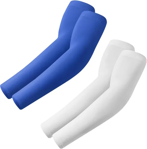 Vista 21 de ROXUN Mangas de brazo, compresión deportiva de protección solar UV refrescante para hombres/mujeres