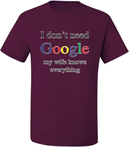 Vista 3 de I Don't Need My Wife Knows Everything Humor Men's Graphic T-Shirt