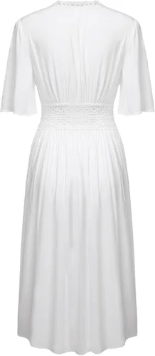 Vista 5 de Ekouaer Pareos para traje de baño para mujer, sexy, frente abierto, bikini, kimono, cárdigan, salida de baño, ropa de playa larga y fluida